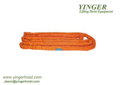 Single / Double Layer Lifting Accessories For Cranes Polyester Material Webbing Lifting Slings