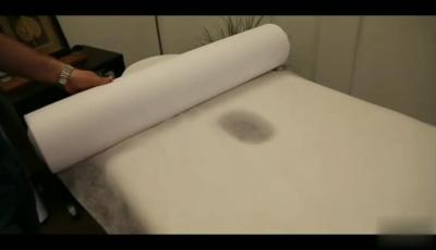 Waterproof Disposable Non Woven Bed Sheet Roll White Spa Massage Bed Covers