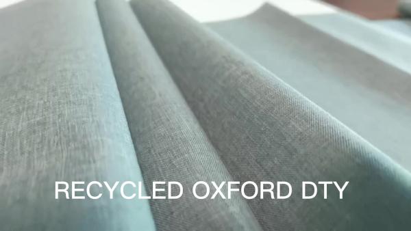 New Design Hot Sale RECYCLED POLY 150D*150D/DTY polyester fabric oxford