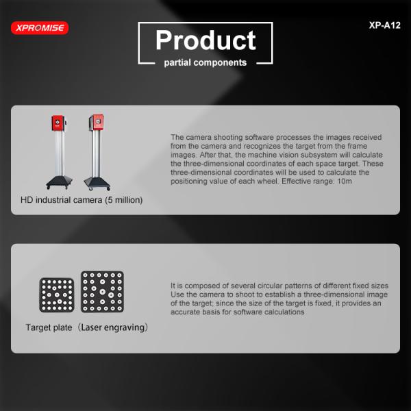 Electronic Truck Wheel Alignment 3D Accurate Measurement Range