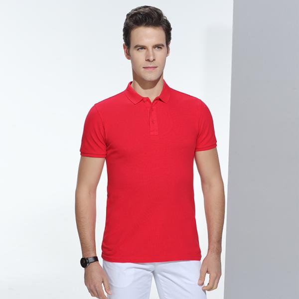 Cotton Pique Mens Custom Clothing Short Sleeve High Quality