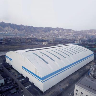 Prefab Steel Space Frame Price Arch Coal Storage Shed Building