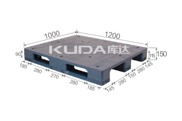 chemical resistant 1210M Tablet sichuan words PLASTIC PALLET(BUILT-IN STEEL TUBE) china manufacturer