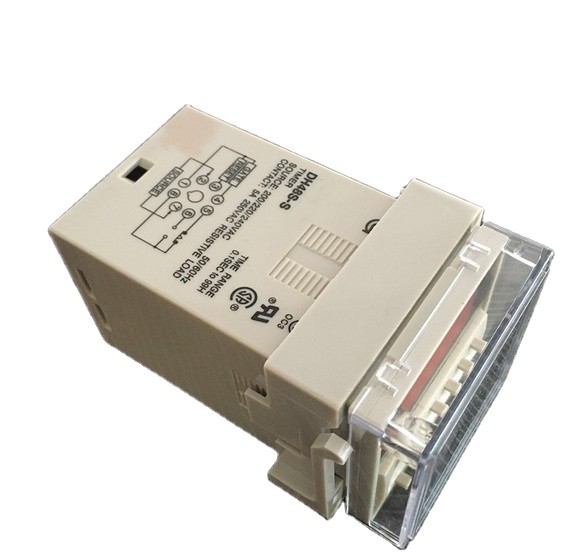 DH48S-S110V 220V 380V AC 24V 12V DC 0.01S - 99H 99M 8 Pins Digital Timer Switch Time Delay Relay with Base Socket