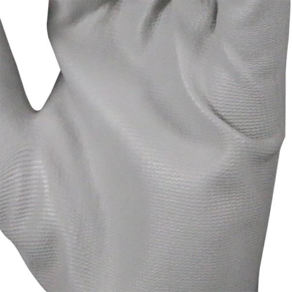 13Gauge Polyester Liner Polyurethane/PU Coated Work Gloves (Grey-Grey) PU-02