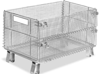 Foldable Storage Wire Mesh Container Plain Weave Heavy Duty