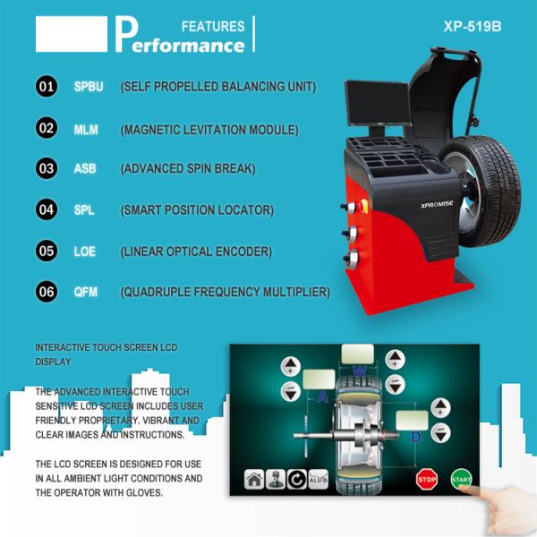 Repair Shop Auto Wheel Balancer 150r/min High Speed Car Wheel Balancing Machine