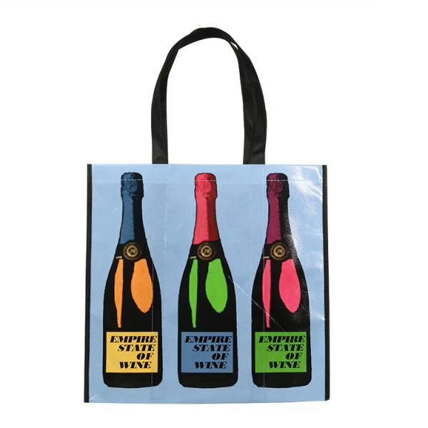 Biodegradable Eco Friendly Non Woven Bags , Laminated Tote Non Woven Handle Bag
