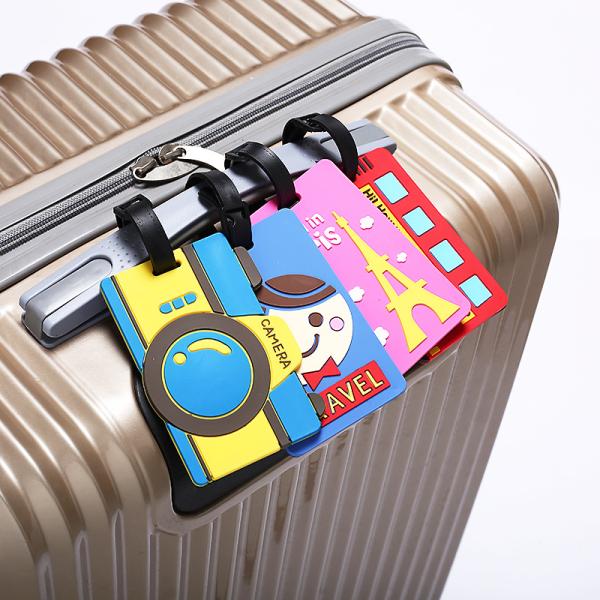 Wholesale Personalized Soft Rubber PVC Custom Luggage Tag with your any logo and idea