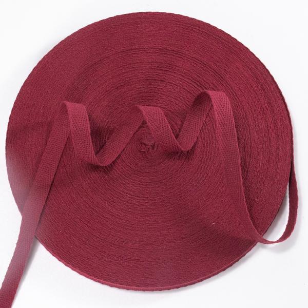 Colorful recycled cotton twill cotton binding tape webbing herringbone webbing for Clothes Accessories 10mm