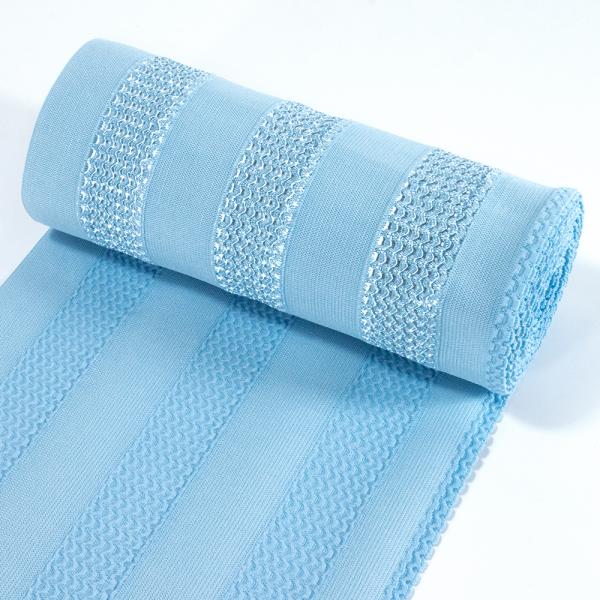 Sustainable woven polyester fabric crochet mesh elastic bandage medical band for belly wrap