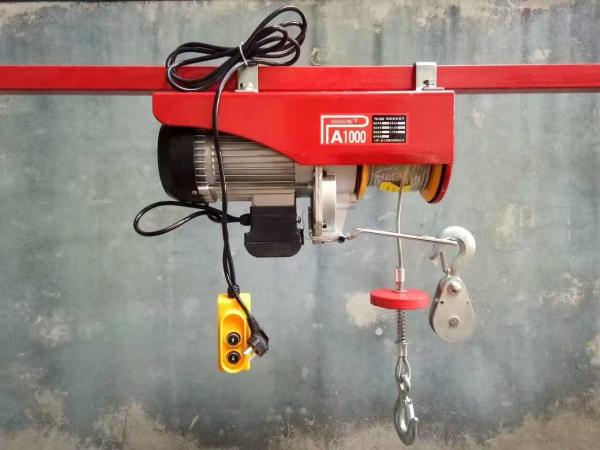 600kg Electric Winch Wire Rope Hoist Mounting Convenient Light Weight