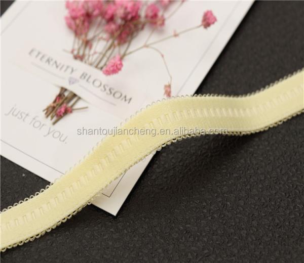 High Quality Bra Jacquard Straps Nylon Elastic Straps Customizable Sexy Bra Straps Webbing Garment Spandex / Nylon Bags