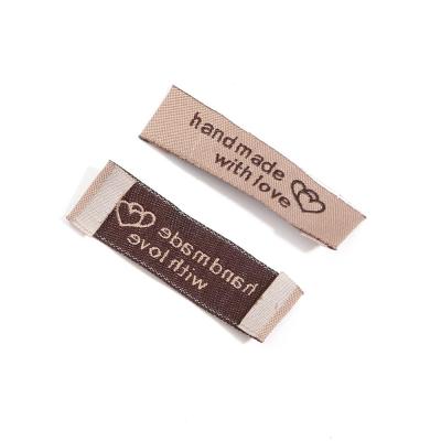 Label Clothing Personalized Custom Logo Brand Folded Woven Clothes Label