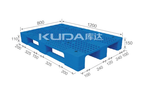 high-density virgin PE 1208C Grid sichuan words PLASTIC PALLET（BUILT-IN STEEL TUBE）from china good manufacturer