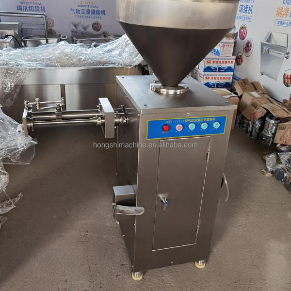 Electric High Quality Meat Sausage Filling Stuffing  machine Automatic Pneumatic Quantitative Sausage Stuffer Twister Machine