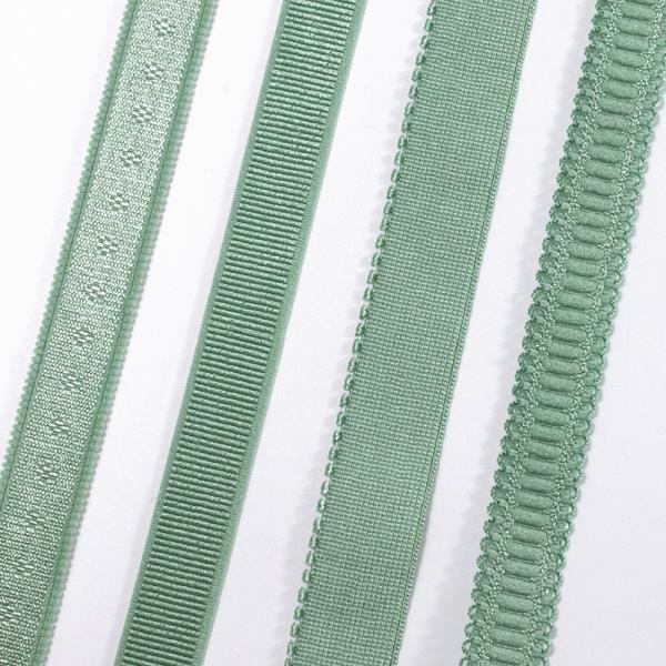 Underwear nylon elastic band glossy nylon spandex bra straps elastic webbing for lingerie