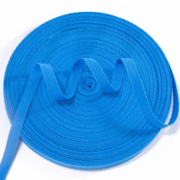 Colorful 10mm flat cotton herringbone belt twill tape webbing for garment accessories