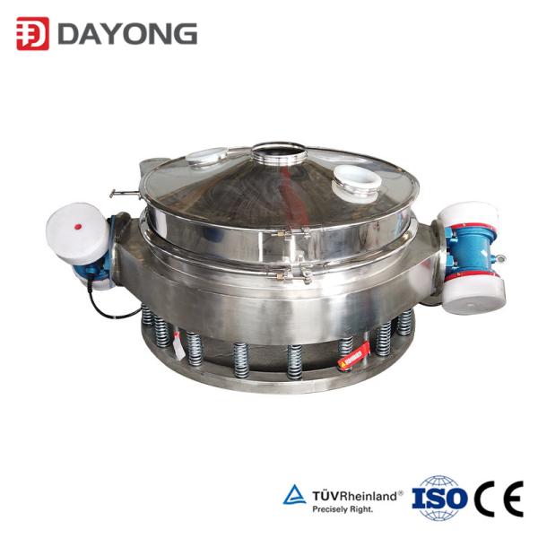 Single Deck Powder Inline Sieve Screen Machine Direct Charge Vibrating Screen