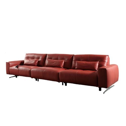 Light Luxury Leather Soft Sofa Space Capsule Cinema Sofa Living Room Combination Electric Reclining Function