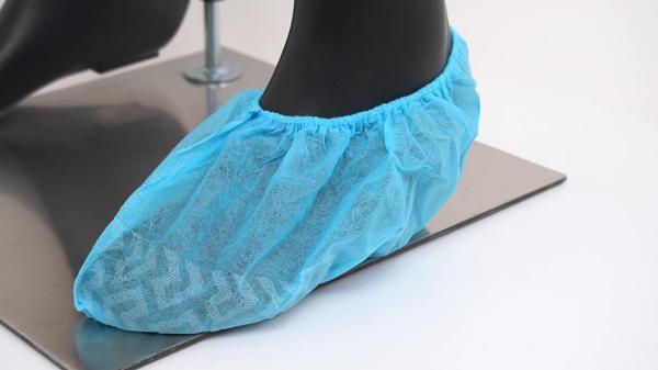 Disposable Anti Slip Shoe Covers PP Single Layer Elastic Opening