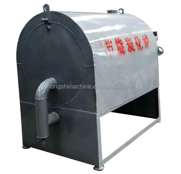 Horizontal Wood Log Carbonization Stove , Bamboo Charcoal Carbonizer Furnace Oven