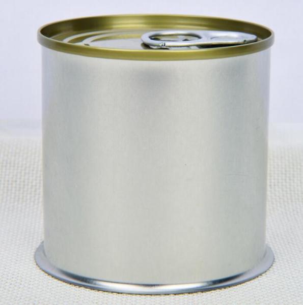 Plain Lacquer Empty Tin Can , 668# Sweet Corn Small Tin Containers With Easy Open Lid