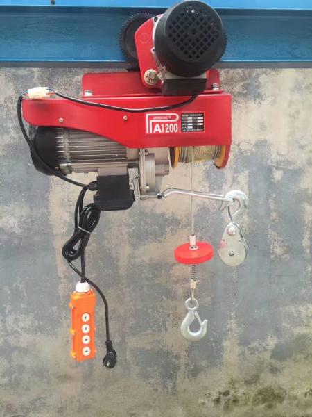 600kg Electric Winch Wire Rope Hoist Mounting Convenient Light Weight