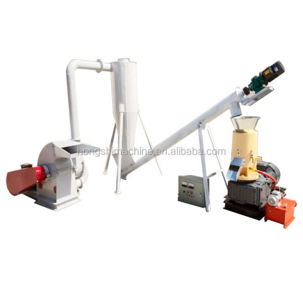 Flat Die Fuel Hay Rice Husk Chips Grass Biomass Pellet Machine High Quality