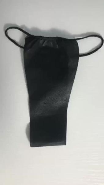 S&J Disposable Polypropylene PP Non Woven Thong T-back Panties Bikini,Opaque,SPA,Spray Tanning Beauty Salon Single One Time Use