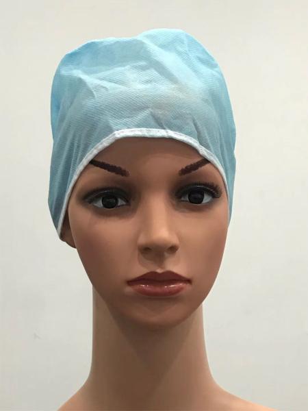 SMS Disposable Non Woven Cap Elastic Non Woven Surgical Cap