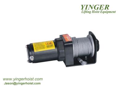 ATV UTV 1500lb Small Electric Winch , Electric Cable Hoist Winch Gear Reduction Ratio 153 / 1