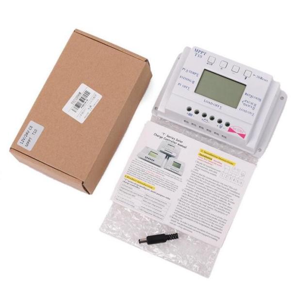 LCD 10A 12V/24V MPPT Solar Panel Battery Regulator Charge Controller Three-time interval