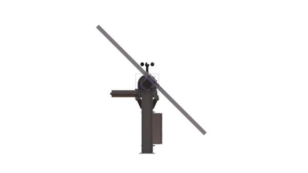 High-efficiency self-cleaning solar power generation tracking system