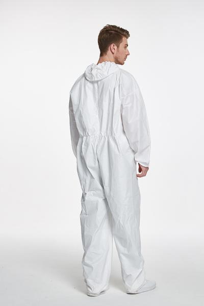 Anti static anti UV water proof cotton medical disposable hooded coverall