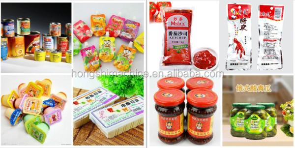 Water Bath Vacuum Plastic Packing Bag Pasteurizer  Machine/Canned Food Tunnel Pasteurization Machine
