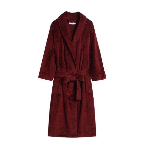 Coral Fleece Custom Womens Clothing , Customized Super Soft Ladies Winter Bathrobes