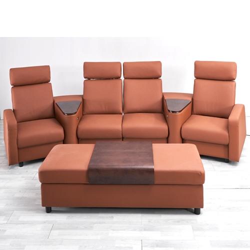 New Italian Minimalist Streles Smart Cinema Sofa Villa Luxury Vip Home Studio Leather Sofa