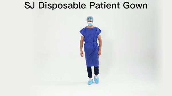 OEM Hospital Gowns Wholesale Medical Gowns Open Shoulder Short Sleeve
