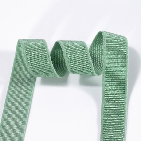 Custom color width bikini underwear jacquard pattern shiny satin bra strap elastic 20mm