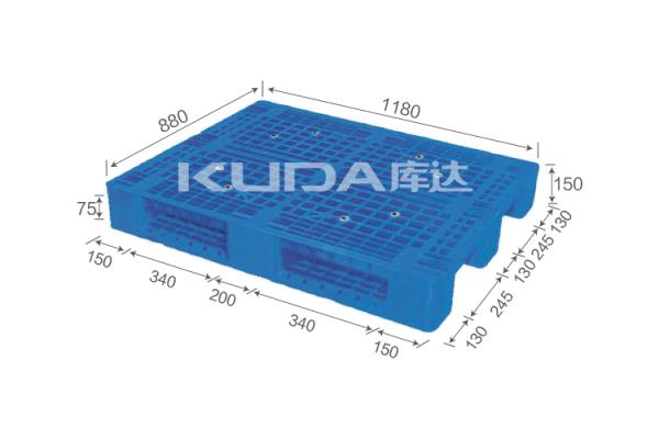 Warehouse Wooden pallet? Or plastic pallet 1209A Grid sichuan words PLASTIC PALLET（BUILT-IN STEEL TUBE）