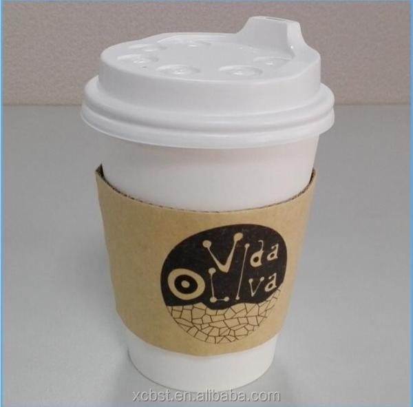 different style 8oz/12oz/16oz/20oz custom logo printed coffee cup sleeve & lids,disposable paper cup sleeves