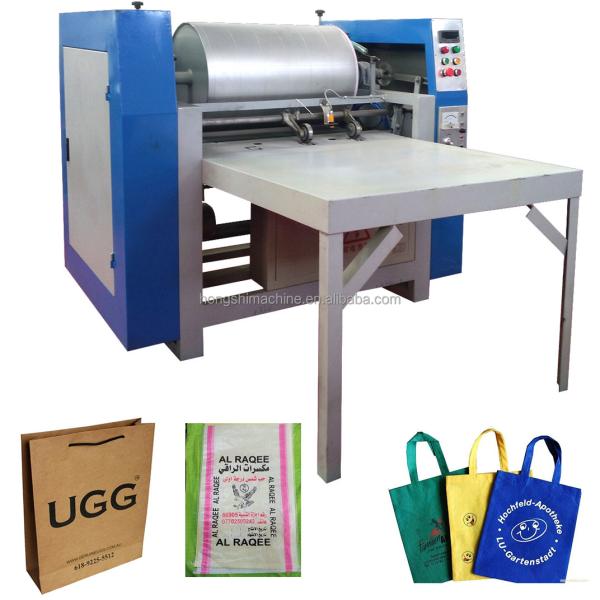 1-5 Colors Offset  Kraft Paper Printer Machine Polythene Jute Rice Mylon Plastic Bag Printing Machine Price