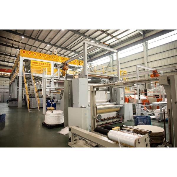 Ssms 2400mm PP Spunbond Nonwoven Fabric Machine for Medical and Hygiene Articles Meltblown Nonwoven Products