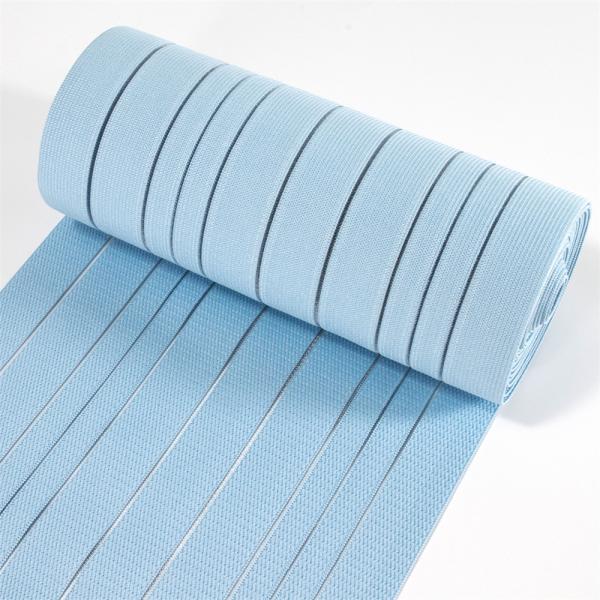 High elasticity and breathability custom thick crochet wide rubber knitted elastic band manufacturer