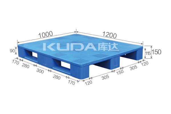 heavy duty rack for warehouse 1210J Grid sichuan words PLASTIC PALLET(BUILT-IN STEEL TUBE) from china