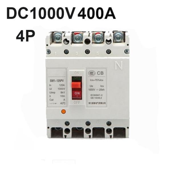 4P DC1000V 400A DC MCCB Circuit Breaker for DC distribution systems