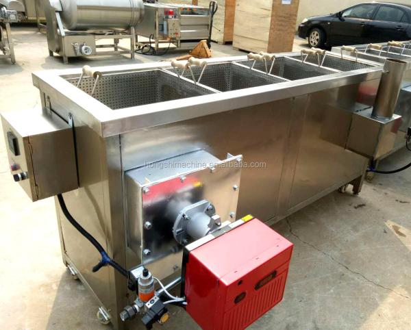Electricity gas heating meat potato chips oil fryer machine,snack food oil frying machine
