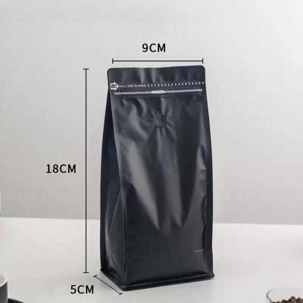 Aluminum Foil Stand Up Pouch Coffee Beans Packaging Bag Red 8Oz 1Kg With Valve And Zipper