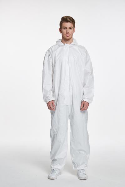 Anti static anti UV water proof cotton medical disposable hooded coverall